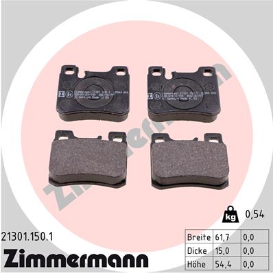 Brake Pad Set, disc brake (Rear axle)  Art. 213011501