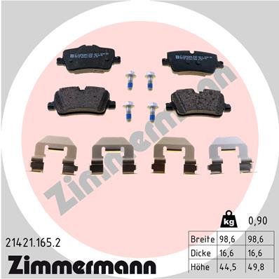 Brake Pad Set, disc brake (Double cloth)  Art. 214211652