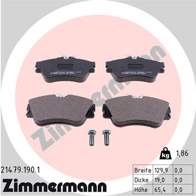 Brake Pad Set, disc brake (Front axle)  Art. 214791901