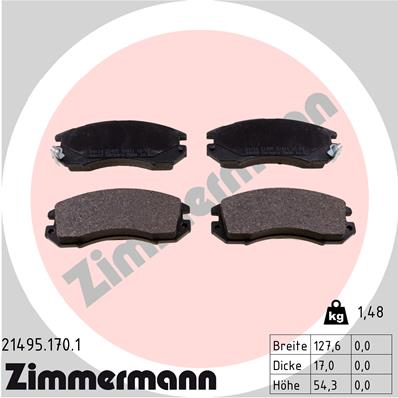 Brake Pad Set, disc brake (Front axle)  Art. 214951701