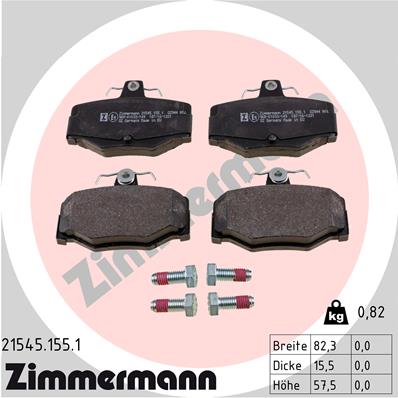 Brake Pad Set, disc brake (Rear axle)  Art. 215451551