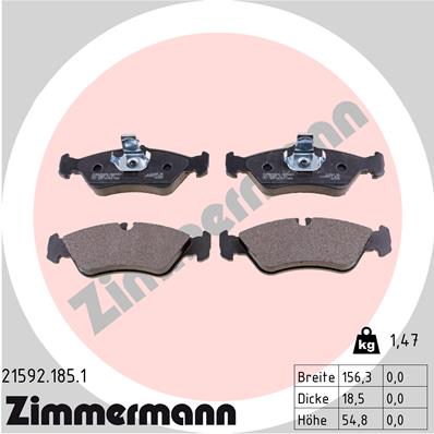 Brake Pad Set, disc brake (Rear axle)  Art. 215921851