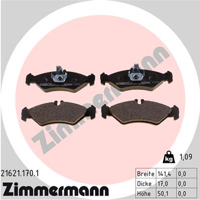 Brake Pad Set, disc brake (Rear axle)  Art. 216211701