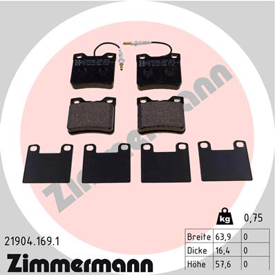 Brake Pad Set, disc brake (Rear axle)  Art. 219041691