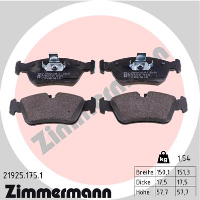 Brake Pad Set, disc brake (Front axle)  Art. 219251751