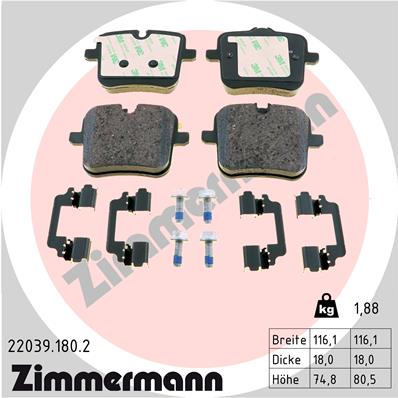 Brake Pad Set, disc brake (Rear axle)  Art. 220391802