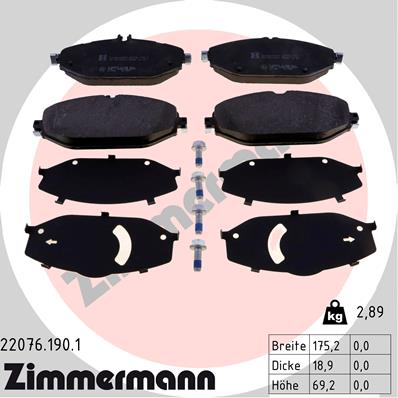 Brake Pad Set, disc brake (Front axle)  Art. 220761901