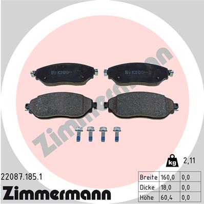 Brake Pad Set, disc brake (Front axle)  Art. 220871851