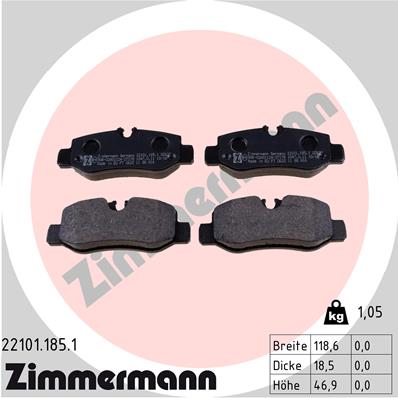 Brake Pad Set, disc brake (Rear axle)  Art. 221011851