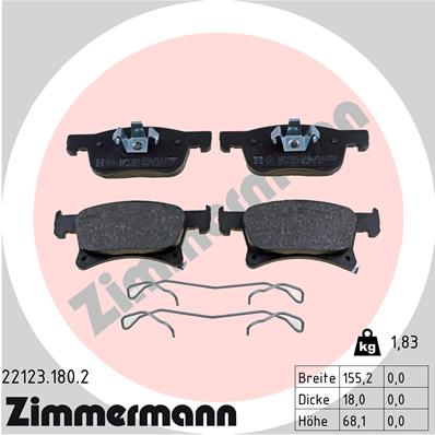 Brake Pad Set, disc brake (Front axle)  Art. 221231802