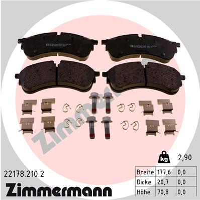 Brake Pad Set, disc brake (Front axle)  Art. 221782102