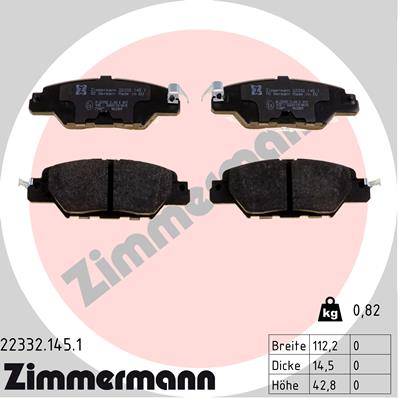 Brake Pad Set, disc brake (Rear axle)  Art. 223321451