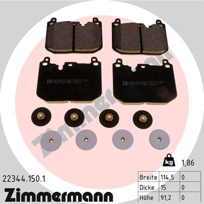 Brake Pad Set, disc brake (Front axle)  Art. 223441501