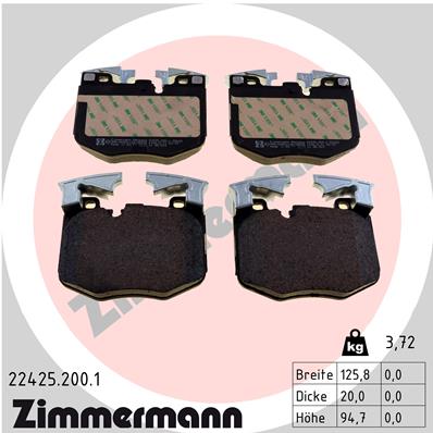 Brake Pad Set, disc brake (Front axle)  Art. 224252001