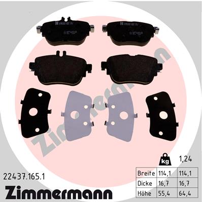 Brake Pad Set, disc brake (Rear axle)  Art. 224371651