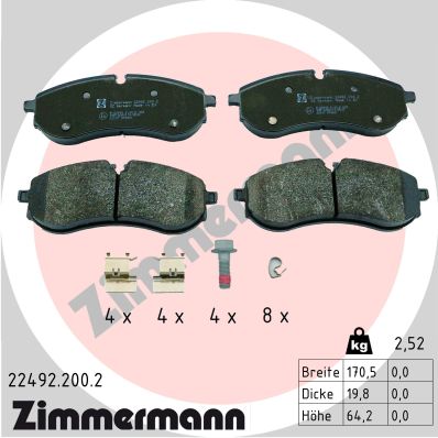 Brake Pad Set, disc brake  Art. 224922002