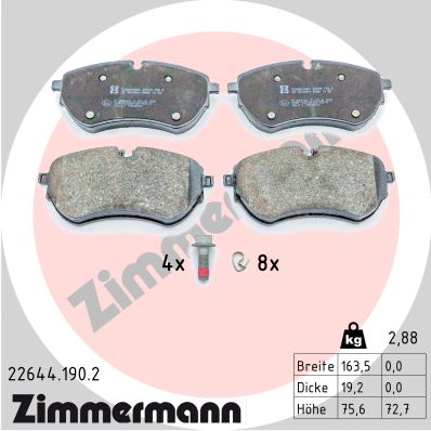 Brake Pad Set, disc brake  Art. 226441902