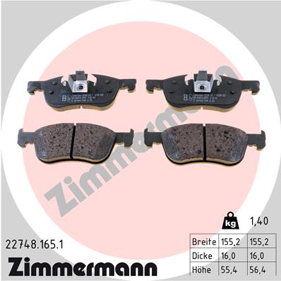 Brake Pad Set, disc brake (Front axle)  Art. 227481651