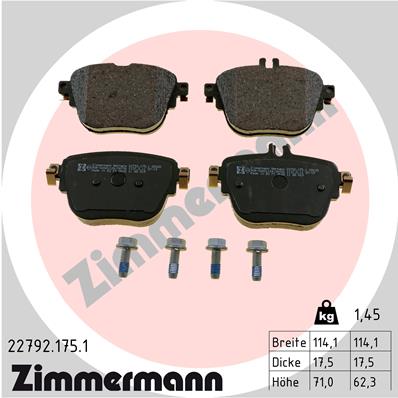 Brake Pad Set, disc brake (Rear axle)  Art. 227921751