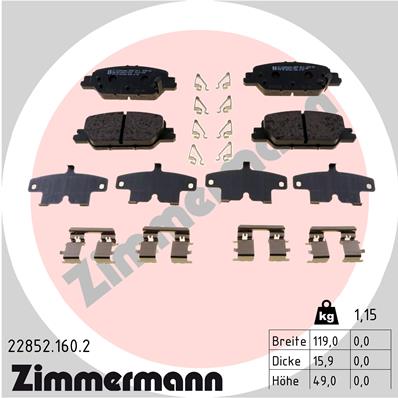 Brake Pad Set, disc brake (Front axle)  Art. 228521602