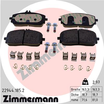 Brake Pad Set, disc brake (Front axle)  Art. 229441852