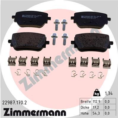 Brake Pad Set, disc brake (Rear axle)  Art. 229871702