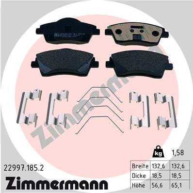 Brake Pad Set, disc brake (Front axle)  Art. 229971852