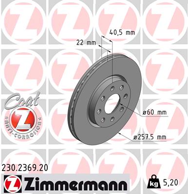 Brake Disc (Front axle)  Art. 230236920