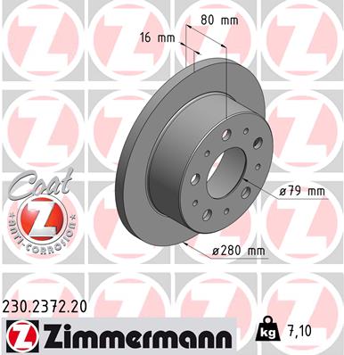 Brake Disc (Rear axle)  Art. 230237220