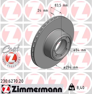 Brake Disc (Rear axle)  Art. 230627020