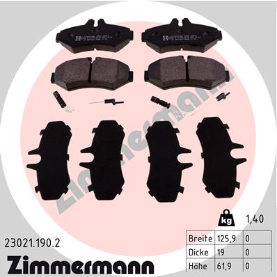 Brake Pad Set, disc brake (Rear axle)  Art. 230211902