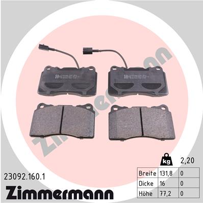 Brake Pad Set, disc brake (Front axle)  Art. 230921601