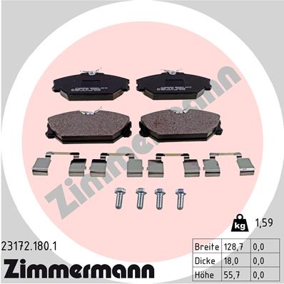 Brake Pad Set, disc brake (Front axle)  Art. 231721801