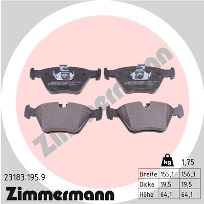 Brake Pad Set, disc brake (Front axle)  Art. 231831959