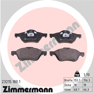 Brake Pad Set, disc brake (Front axle)  Art. 232151801