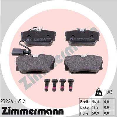 Brake Pad Set, disc brake (Rear axle)  Art. 232241652