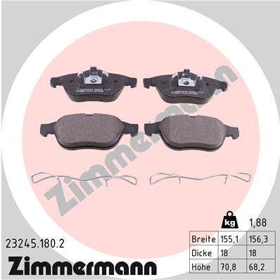 Brake Pad Set, disc brake (Front axle)  Art. 232451802