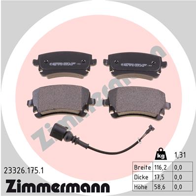 Brake Pad Set, disc brake (Rear axle)  Art. 233261751