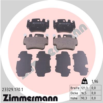 Brake Pad Set, disc brake (Rear axle)  Art. 233291701