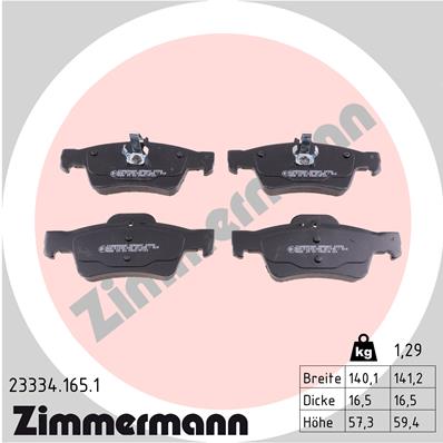 Brake Pad Set, disc brake (Rear axle)  Art. 233341651