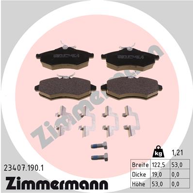 Brake Pad Set, disc brake (Front axle)  Art. 234071901