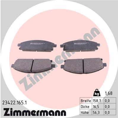 Brake Pad Set, disc brake (Front axle)  Art. 234221651