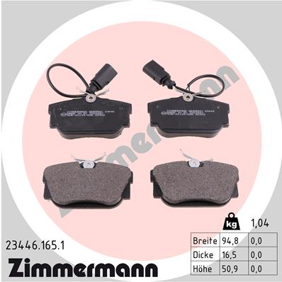 Brake Pad Set, disc brake (Rear axle)  Art. 234461651