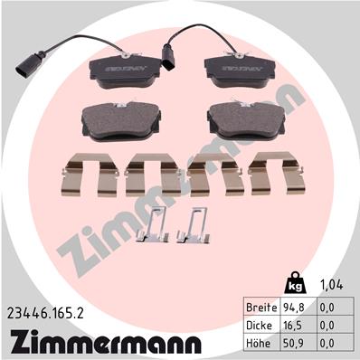 Brake Pad Set, disc brake (Rear axle)  Art. 234461652