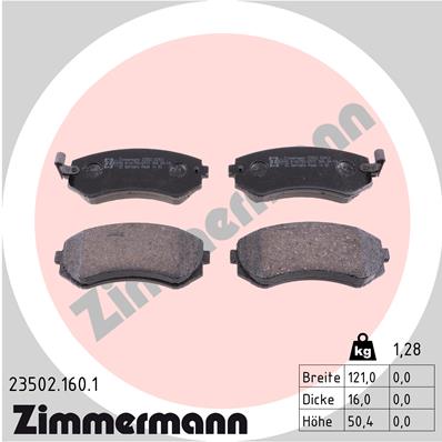 Brake Pad Set, disc brake (Rear axle)  Art. 235021601