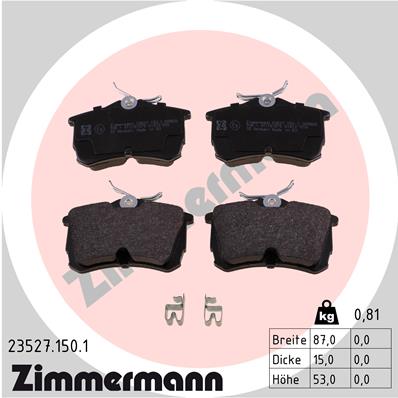 Brake Pad Set, disc brake (Rear axle)  Art. 235271501