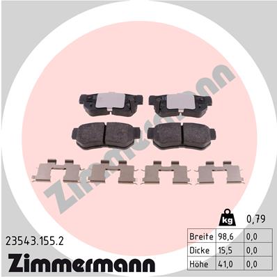 Brake Pad Set, disc brake (Rear axle)  Art. 235431552