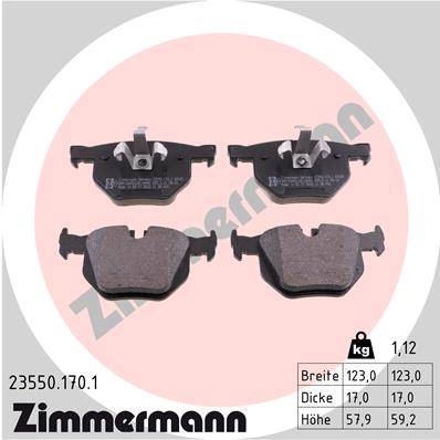 Brake Pad Set, disc brake (Rear axle)  Art. 235501701