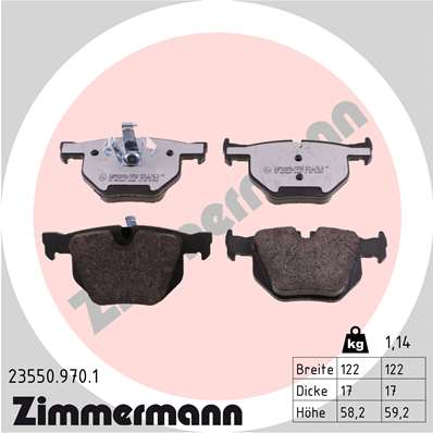 Brake Pad Set, disc brake (Rear axle)  Art. 235509701