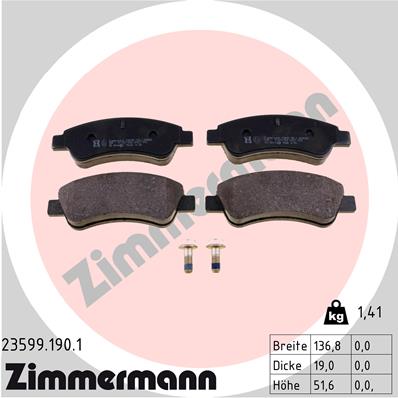 Brake Pad Set, disc brake (Front axle)  Art. 235991901